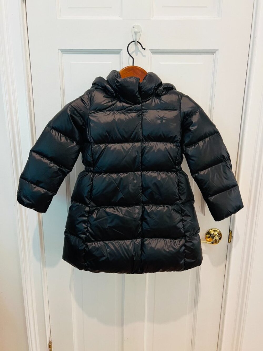 POLO RALPH LAUREN Little Girl's Momentum Water-resistant Down Coat In Polo Black - Picture 4 of 16